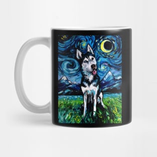 Happy Husky Night Mug